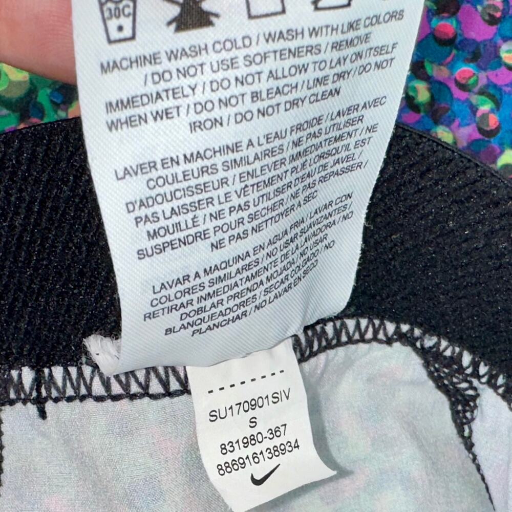 Nike Pro Hypercool Multicolor Pattern Mesh Capri … - image 6